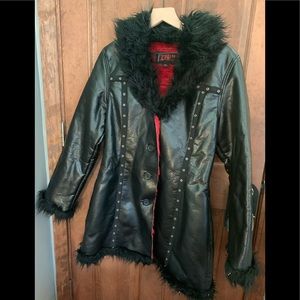 Vintage Tripp nyc faux leather Trenchcoat